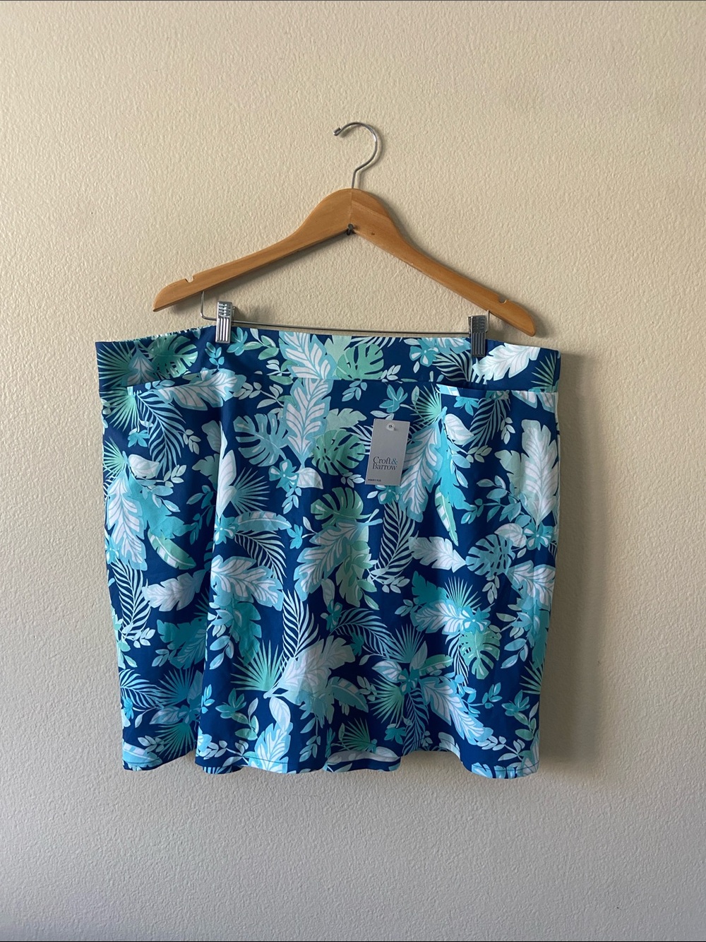 NWTs Croft & Barrow Pull On Skort Front Pockets